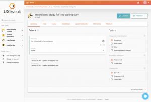 Treetesting Example - 1st step - General